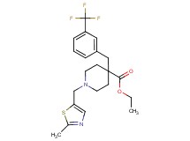ethyl 1-[(2-methyl-1,3-thiazol-5-yl)methyl]-4-[3-(trifluoromethyl)benzyl]-4-piperidinecarboxylate