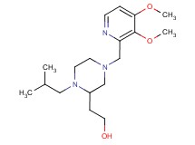2-{4-[(3,4-dimethoxy-2-pyridinyl)methyl]-1-isobutyl-2-piperazinyl}ethanol