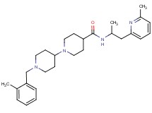 1'-(2-methylbenzyl)-N-[1-methyl-2-(6-methyl-2-pyridinyl)ethyl]-1,4'-bipiperidine-4-carboxamide