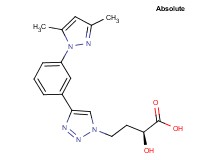 (2S)-4-{4-[3-(3,5-dimethyl-1H-pyrazol-1-yl)phenyl]-1H-1,2,3-triazol-1-yl}-2-hydroxybutanoic acid