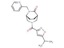 (1S*,5R*)-3-[(5-isopropylisoxazol-3-yl)carbonyl]-6-(pyridin-2-ylmethyl)-3,6-diazabicyclo[3.2.2]nonan-7-one