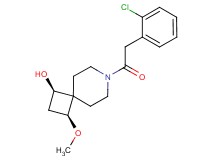 (1R*,3S*)-7-[(2-chlorophenyl)acetyl]-3-methoxy-7-azaspiro[3.5]nonan-1-ol