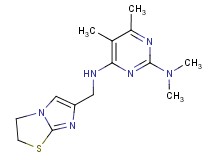N~4~-(2,3-dihydroimidazo[2,1-b][1,3]thiazol-6-ylmethyl)-N~2~,N~2~,5,6-tetramethylpyrimidine-2,4-diamine