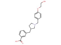 3-({1-[4-(2-hydroxyethoxy)benzyl]pyrrolidin-3-yl}methyl)benzoic acid