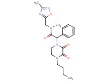 2-(4-butyl-2,3-dioxopiperazin-1-yl)-N-methyl-N-[(3-methyl-1,2,4-oxadiazol-5-yl)methyl]-2-phenylacetamide