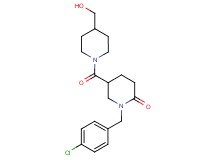 1-(4-chlorobenzyl)-5-{[4-(hydroxymethyl)-1-piperidinyl]carbonyl}-2-piperidinone