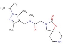N-[(1-isopropyl-3,5-dimethyl-1H-pyrazol-4-yl)methyl]-N-methyl-2-(2-oxo-1-oxa-3,8-diazaspiro[4.5]dec-3-yl)acetamide hydrochloride