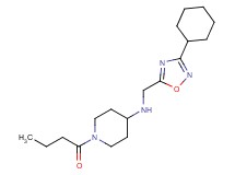 1-butyryl-N-[(3-cyclohexyl-1,2,4-oxadiazol-5-yl)methyl]piperidin-4-amine