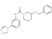 3-(benzyloxy)-N-[3-(1H-tetrazol-1-yl)phenyl]piperidine-1-carboxamide