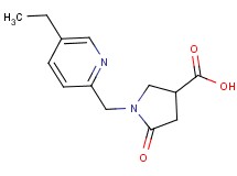 1-[(5-ethylpyridin-2-yl)methyl]-5-oxopyrrolidine-3-carboxylic acid