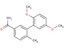 2',5'-dimethoxy-6-methylbiphenyl-3-carboxamide