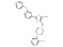 2-(4-{[5-methyl-2-(3-phenoxyphenyl)-1,3-oxazol-4-yl]methyl}-1-piperazinyl)phenol