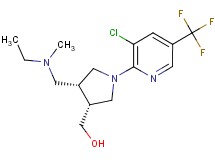 ((3R*,4R*)-1-[3-chloro-5-(trifluoromethyl)pyridin-2-yl]-4-{[ethyl(methyl)amino]methyl}pyrrolidin-3-yl)methanol