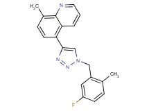 5-[1-(5-fluoro-2-methylbenzyl)-1H-1,2,3-triazol-4-yl]-8-methylquinoline