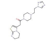 3-(2-oxo-2-{4-[2-(1H-1,2,4-triazol-1-yl)ethyl]-1-piperazinyl}ethyl)-6,7-dihydro-5H-[1,3]thiazolo[3,2-a]pyrimidine