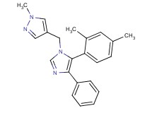 4-{[5-(2,4-dimethylphenyl)-4-phenyl-1H-imidazol-1-yl]methyl}-1-methyl-1H-pyrazole