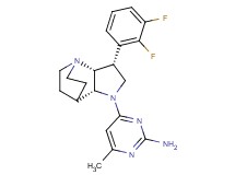 4-[(3R*,3aR*,7aR*)-3-(2,3-difluorophenyl)hexahydro-4,7-ethanopyrrolo[3,2-b]pyridin-1(2H)-yl]-6-methylpyrimidin-2-amine