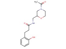 N-[(4-acetylmorpholin-2-yl)methyl]-3-(2-hydroxyphenyl)propanamide