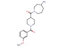 1-{[1-(3-methoxybenzoyl)-4-piperidinyl]carbonyl}-4-azepanamine