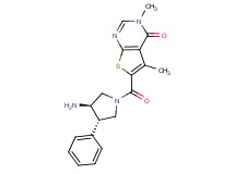 6-{[(3R*,4S*)-3-amino-4-phenylpyrrolidin-1-yl]carbonyl}-3,5-dimethylthieno[2,3-d]pyrimidin-4(3H)-one