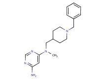 N-[(1-benzyl-4-piperidinyl)methyl]-N-methyl-4,6-pyrimidinediamine