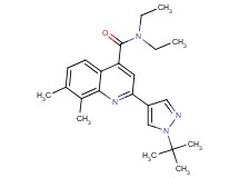 2-(1-tert-butyl-1H-pyrazol-4-yl)-N,N-diethyl-7,8-dimethylquinoline-4-carboxamide