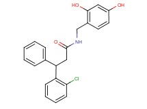 3-(2-chlorophenyl)-N-(2,4-dihydroxybenzyl)-3-phenylpropanamide