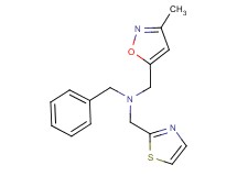 N-benzyl-1-(3-methylisoxazol-5-yl)-N-(1,3-thiazol-2-ylmethyl)methanamine
