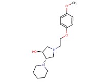 (3S*,4S*)-1-[2-(4-methoxyphenoxy)ethyl]-4-piperidin-1-ylpyrrolidin-3-ol