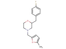 2-(4-fluorobenzyl)-4-[(5-methyl-2-furyl)methyl]morpholine