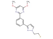 2-{3-[1-(2-fluoroethyl)-1H-pyrazol-3-yl]phenyl}-4,6-dimethoxypyrimidine