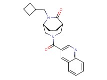 (1S*,5R*)-6-(cyclobutylmethyl)-3-(quinolin-3-ylcarbonyl)-3,6-diazabicyclo[3.2.2]nonan-7-one