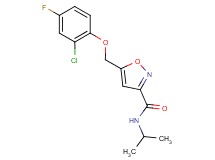 5-[(2-chloro-4-fluorophenoxy)methyl]-N-isopropyl-3-isoxazolecarboxamide