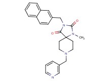 1-methyl-3-(2-naphthylmethyl)-8-(3-pyridinylmethyl)-1,3,8-triazaspiro[4.5]decane-2,4-dione