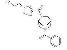 (1S*,5R*)-3-benzoyl-6-[(3-propyl-1H-pyrazol-5-yl)carbonyl]-3,6-diazabicyclo[3.2.2]nonane
