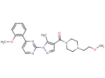 2-(4-{[4-(2-methoxyethyl)-1-piperazinyl]carbonyl}-5-methyl-1H-pyrazol-1-yl)-4-(2-methoxyphenyl)pyrimidine