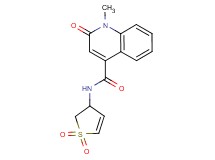 N-(1,1-dioxido-2,3-dihydro-3-thienyl)-1-methyl-2-oxo-1,2-dihydroquinoline-4-carboxamide