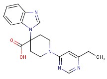 4-(1H-benzimidazol-1-yl)-1-(6-ethylpyrimidin-4-yl)piperidine-4-carboxylic acid