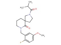 7-(2-fluoro-5-methoxybenzyl)-2-isobutyryl-2,7-diazaspiro[4.5]decan-6-one
