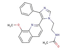 N-{2-[5-(8-methoxyquinolin-2-yl)-4-phenyl-1H-imidazol-1-yl]ethyl}acetamide
