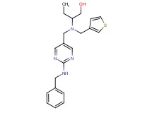 2-[{[2-(benzylamino)pyrimidin-5-yl]methyl}(3-thienylmethyl)amino]butan-1-ol
