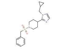 1-(benzylsulfonyl)-4-[1-(cyclopropylmethyl)-1H-imidazol-2-yl]piperidine