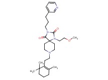 1-(2-methoxyethyl)-3-[3-(3-pyridinyl)propyl]-8-[2-(2,6,6-trimethyl-1-cyclohexen-1-yl)ethyl]-1,3,8-triazaspiro[4.5]decane-2,4-dione