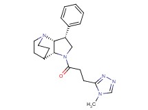 (3R*,3aR*,7aR*)-1-[3-(4-methyl-4H-1,2,4-triazol-3-yl)propanoyl]-3-phenyloctahydro-4,7-ethanopyrrolo[3,2-b]pyridine