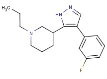 3-[4-(3-fluorophenyl)-1H-pyrazol-5-yl]-1-propylpiperidine