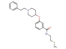 N-[2-(methylthio)ethyl]-3-{[1-(2-phenylethyl)-4-piperidinyl]oxy}benzamide