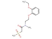 N-[2-(2-ethoxyphenoxy)ethyl]-N-methyl-2-(methylsulfonyl)acetamide