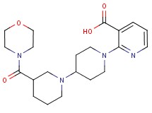 2-[3-(morpholin-4-ylcarbonyl)-1,4'-bipiperidin-1'-yl]nicotinic acid
