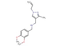 1-(1-allyl-3-methyl-1H-pyrazol-4-yl)-N-(3,4-dimethoxybenzyl)methanamine