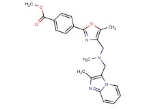 methyl 4-[5-methyl-4-({methyl[(2-methylimidazo[1,2-a]pyridin-3-yl)methyl]amino}methyl)-1,3-oxazol-2-yl]benzoate